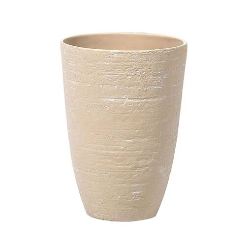 Pot De Fleurs Beige 35 X 35 X 50 Cm Camia