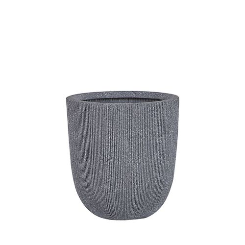 Cache-Pot Rond Gris 31 X 31 X 33 Cm Chios