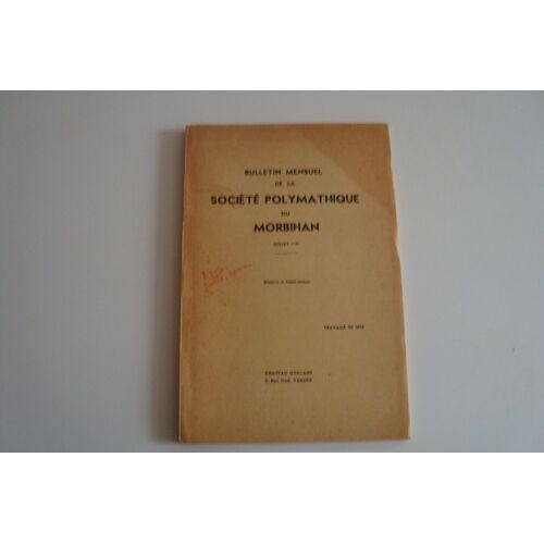 Bulletin Mensuel Société Polymathique Morbihan