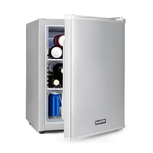Klarstein Happy hour 37 mini bar 37 l - 5-15°c - silencieux 0 db éclairage led - argent