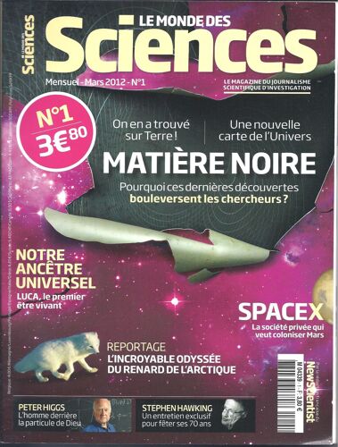 Le Monde Des Sciences 1  - Matiere Noire