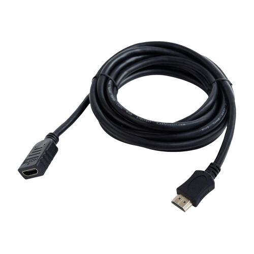 Gembird CC-HDMI4X-6 - Câble d'extension HDMI avec Ethernet - HDMI femelle pour HDMI mâle - 1.8 m - blindé - noir