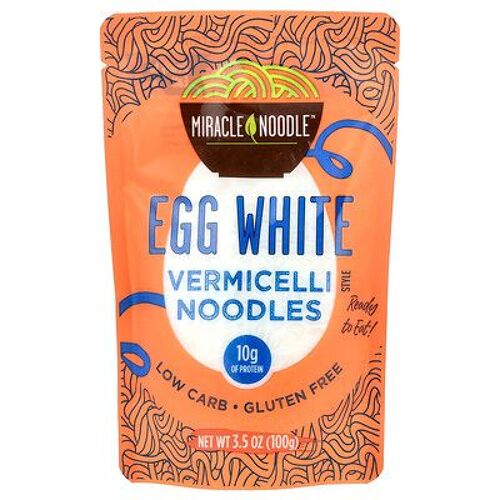 Miracle Noodle, Nouilles Style Vermicelle, Blanc D'?uf, 100 G