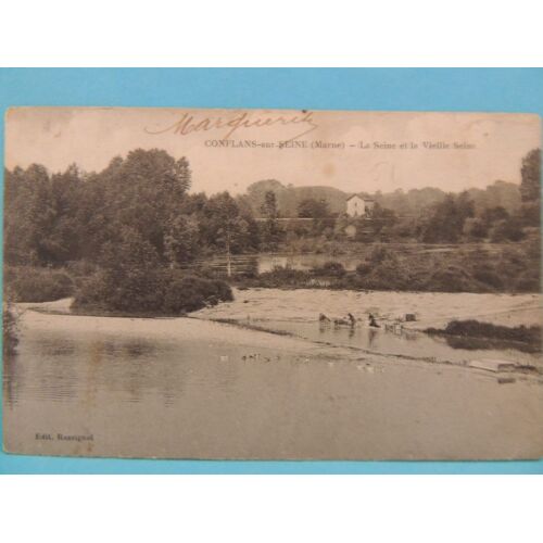 Conflans Sur Seine : La Seine ( Lessiveuses, Lavandières )