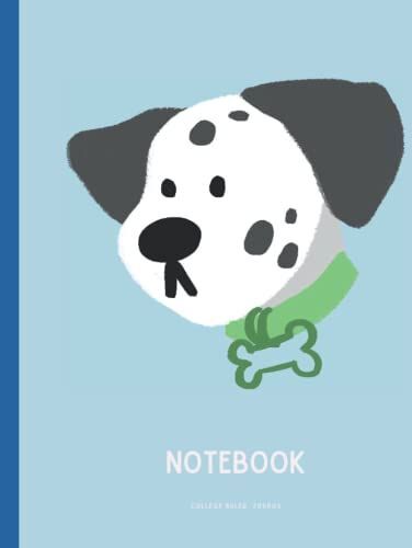 Dalmatian Composition Book (Hardcover, 8.25" X 11"): College Ruled Notebook For Dalmatian Owners, Dog Lovers, Dog Mom, Dog Dad And Pet Owners, 200pgs (Blue)