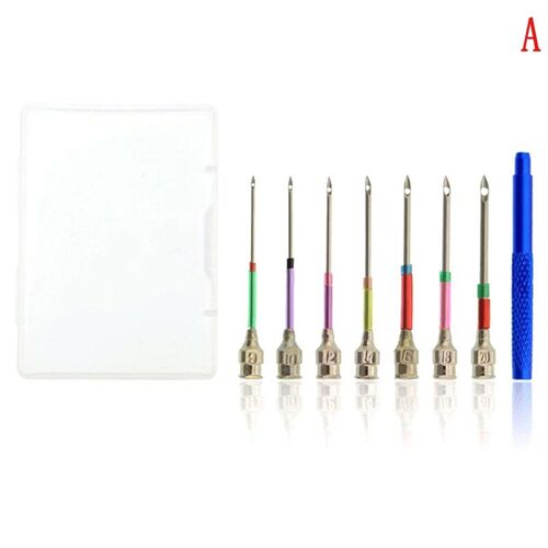 Kit D'outils De Couture Avec Tube Pour Bricolage, 1 Ensemble De Poinçons De Broderie En Métal Faits À La Main