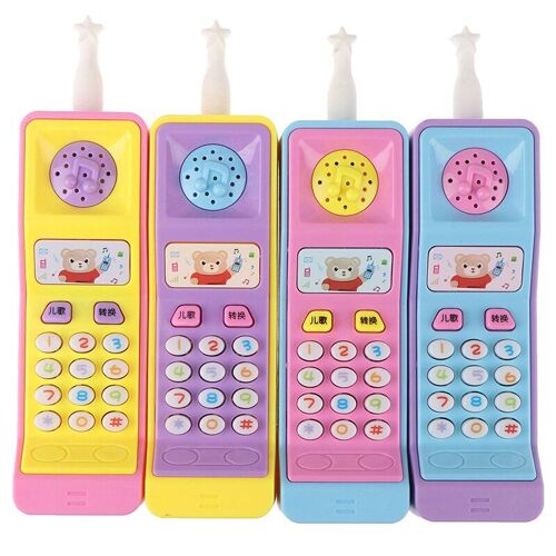 Téléphone Électrique En Plastique Pour Enfants, 1 Pièce, Jouet D'apprentissage, Machine De Lecture, Pour Étudier, Jouets Vocaux Électroniques