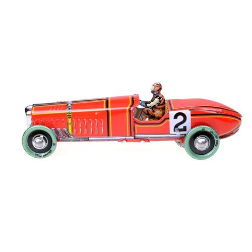 Modèle De Voiture De Course Classique Rouge, 1 Pièce, Artisanat En Fer Et Métal, Vintage, Modèle De Voiture De Course, Horloge, Véhicule En Étain, Jouet, Cadeau De Collection