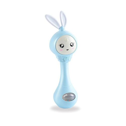 Hochet De Dentition Avec Musique Clignotante Motif Lapin Pour Bébé, Pour Enfant De 0 À 12 Mois, Mobile, Avec Cloche, Sucette, Pour Nouveau-Né, Jouets Éducatifs Pour Nourrisson, Pour Arrêter Les Larmes