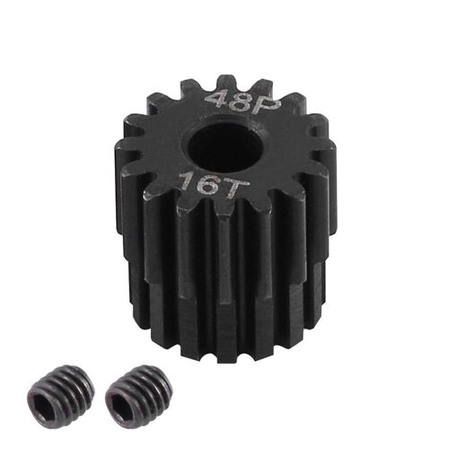 Pignon De Moteur De Voiture Rc 48p 3.17mm, 1 Pièce, 16t 17t 18t 19t 20t 21t 22t 23t 24t 25t Pour Voiture Sur Chenilles Axial Scx10 1/10