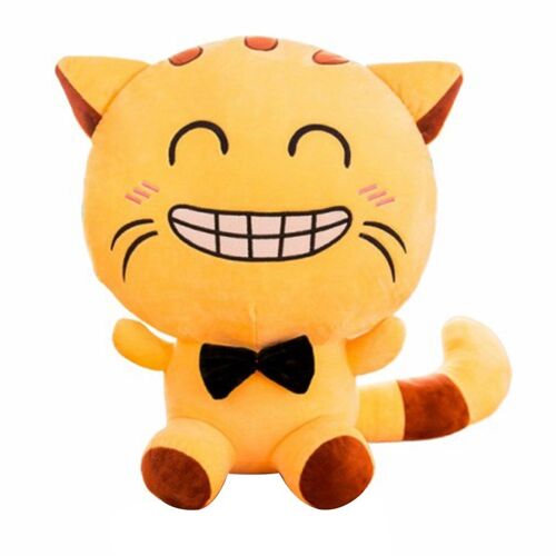 Peluche chat mignon Kawaii avec noeud, 20CM, jouets, cadeau, poupée douce, coussin de canapé, cadeau de noël, décoration de fête