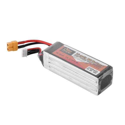 Batterie Lipo Rechargeable, 14.8v, 2200mah, 45c, Avec Prise Xt60, Pour Rc Racing, Avion, Hélicoptère, Voiture, Bateau