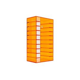 SUPPORT POUR 10 CASSETTES WE ARE REWIND ORANGE