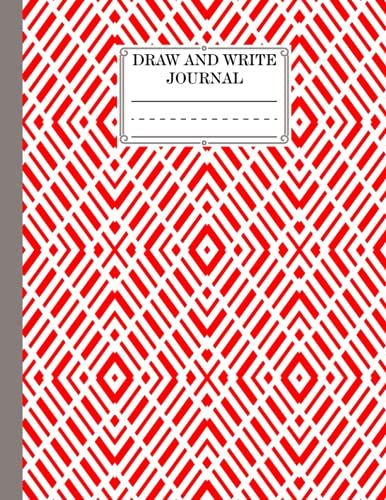 Draw And Write Journal: Rectangles Cover, Grades K-2, Primary Composition Half Page Lined Paper With Drawing Space (8.5" X 11" Notebook), Desgin By Meinhard Albers