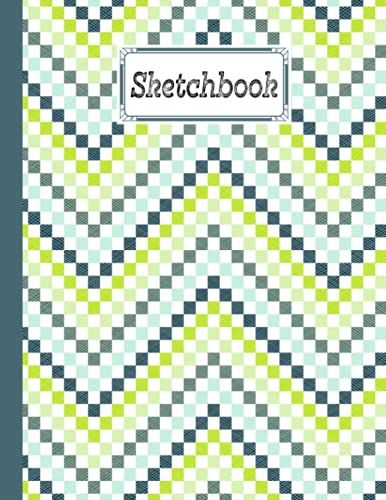 Sketchbook For Kids: Zigzag Sketchbook,Blank White Pages For Painting, Drawing, Writing, Sketching And Doodling, 122 Pages, Size 8.5" X 11" By Rosina Ford