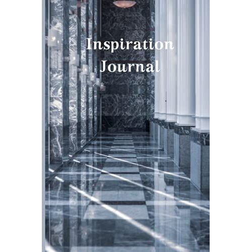 Journal: Blue Marble Hall With White Pillars Inspiration Journal