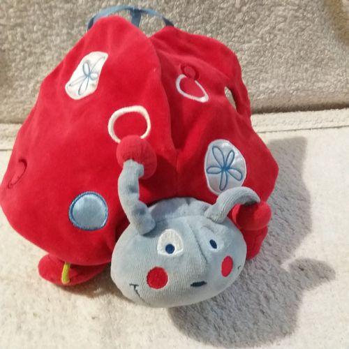 Peluche Doudou Coussin Coccinelle