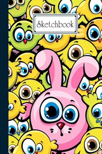 Sketchbook: Blank White Pages For Painting, Drawing, Writing, Sketching And Doodling, 120 Pages, Size 6" X 9" | Chicken Cover By Gabriele Lechner