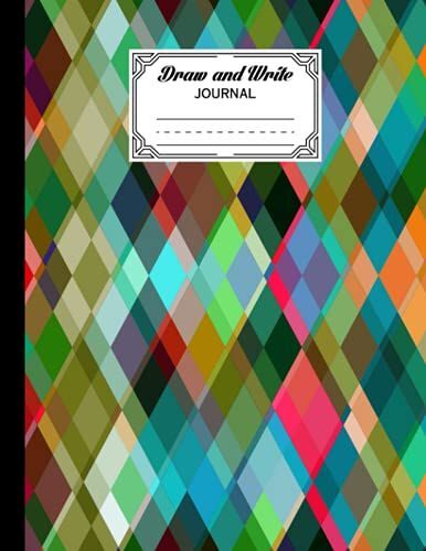 Draw And Write Journal: Triangle Cover Primary Composition Half Page Lined Paper With Drawing Space (8.5" X 11" Notebook), Grades K-2, By Milan Jordan