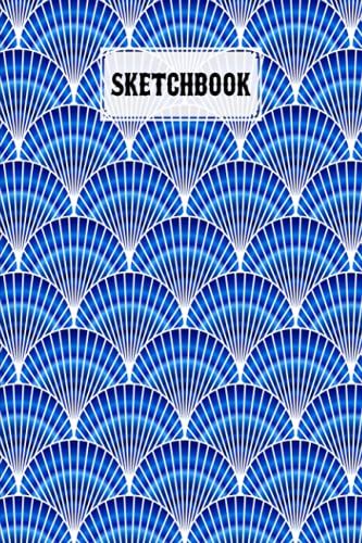 Sketchbook: Blank White Pages For Painting, Drawing, Writing, Sketching And Doodling, 120 Pages, Size 6" X 9" | Mermaid Glitter Scales Cover By Bernard John