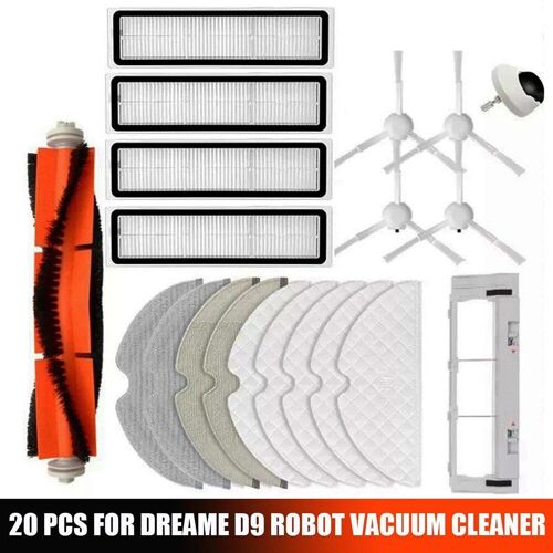 Ensemble de roues pour aspirateur Robot L10PRO D9, brosse principale, brosse latérale, rouleau, filtre, tampons de vadrouille, plaque de couverture, accessoires