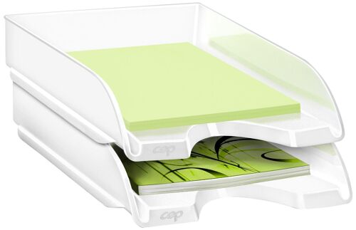 Cep Lot De 10 Corbeilles À Courrier Pro Gloss Blanc Arctique À L'unité