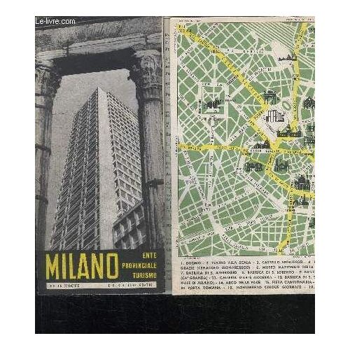 Milano - Plan De La Ville - Ente Provinciale Turismo