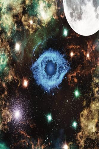 Celestial Journal Notebook: Celestial Diary Stars And Moon Galaxy Design Notebook