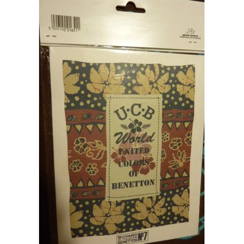 Lot De 4 Buvards De Collection Benetton Sous Blister