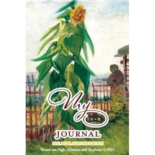 Blank Journal: Van Gogh "Allotment With Sunflower (1887)" | Cute Keepsake Artistic Journal Gift | Notebook For Writing | Perfect For Students, Designers, Men, Women | 100 Lined Pages | 6" X 9"