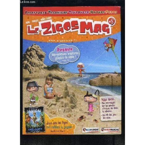 Le Zigosmag N°8- Juin- Juill-Aout 2009- Reportages- Technique- Tendances- Nature- Forme- Dossier: Merveilleuses Sculptures Géantes De Sable!- Des Reportages Sur Les Animaux D'océanie, Les ...