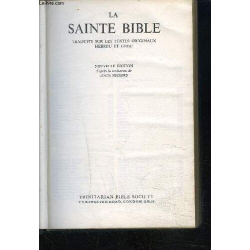 La Sainte Bible