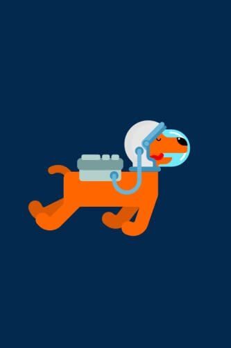 Space Dog Dotted Notebook | 6" X 9" | Dotted | Soft Cover | 120 Pages | Kids Teens Girls Boys | Gifts | Journal | Diary (Notebooks And Journals For Kids, Teens, And Young Adults)