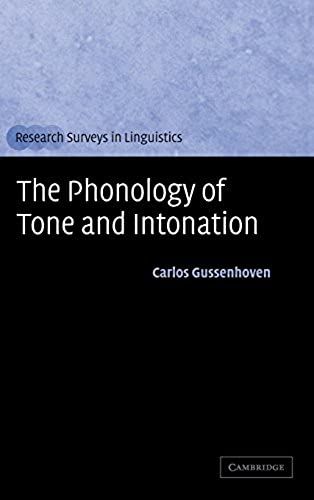 The Phonology Of Tone And Intonation