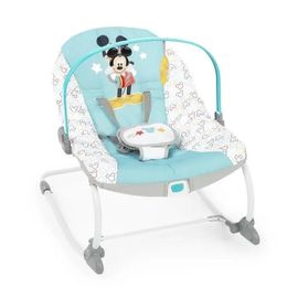 Transat Bright Stars Disney Baby Mickey - Evolutif - 2 Positions Inclinaison - 61 X 86 X 71 Cm - Bleu Multicolore - Des La Naissance