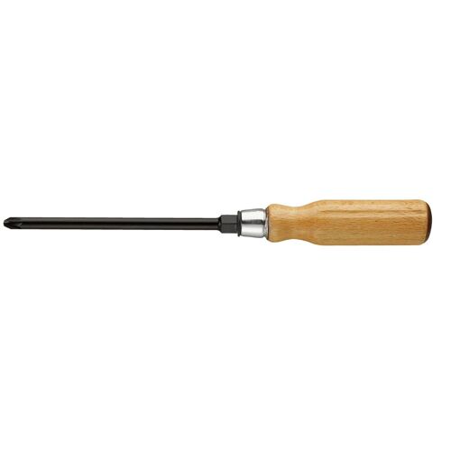 ATHH.D - Tournevis manche bois pour vis cruciformes Pozidriv® - lame avec 6 pans Facom ATHH.D1