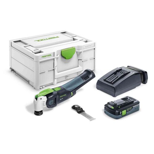 Festool Outil oscillant OSC 18 HPC 4,0 EI-Plus VECTURO + batterie + chargeur rapide TCL 6 - 576595