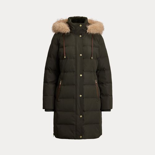 Doudoune Capuche Bordée Fausse Fourrure