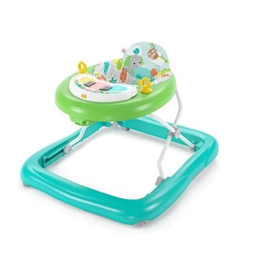 Bright Starts Trotteur Tiny Trek 2 En 1 - Modèle Jungle Vines - Jouet D'activités - Hauteur Réglable - Lumières Et Sons - A Partir De 6 Mois
