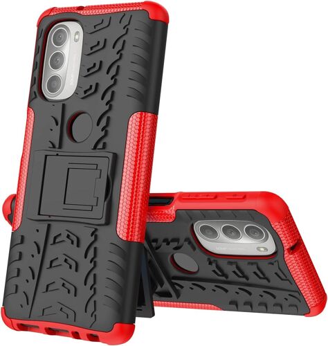 Coque Pour Motorola Moto G51 5g Protection Militaire Shock-Absorption Et Anti-Rayures Amovible 2 En 1 Coque De Motorola Moto G51 5g. Hyun Red