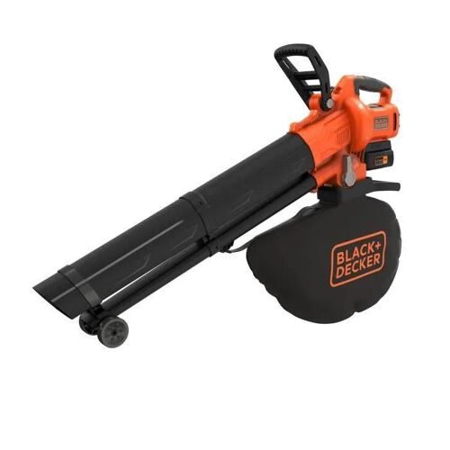 Aspirateur souffleur broyeur 36V Lithium 2.5Ah avec roues BCBLV3625L1 Black and Decker