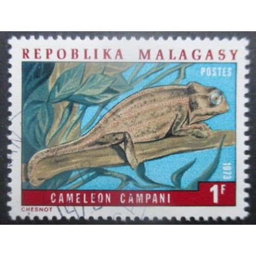 Madagascar N°523 Caméléon Oblitéré