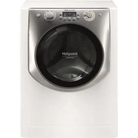 Machine à laver hublot séchante Hotpoint Ariston Aqualtis AQD972F 697 EU N - 59.5x61.6x85 cm (lxpxh) - 9 kg - 1600 tours/min - blanc/argent