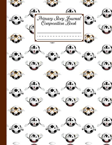 Primary Story Journal Composition Book: Premium Football Primary Composition Notebook Grade Level K-2 Draw And Write, Design By Elaine Fellows, Size 8.5" X 11", 120 Pages