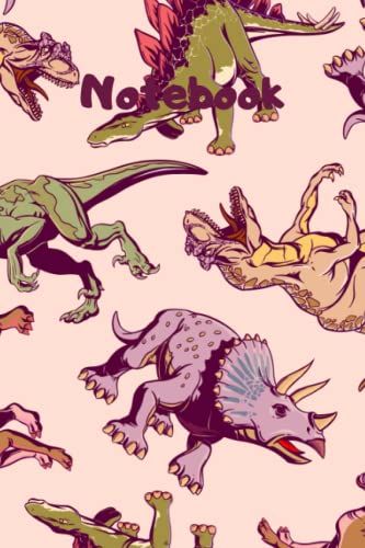 Dinosaur Composition Notebook College-Ruled: Cute Dinosaur Pattern Notebook Lined Paper For Kids, Students, Home-Schooling, College And Writing Notes In 6x9 Inches, 120 Pages