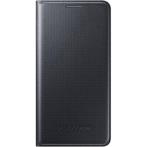 ETUI SAMSUNG GALAXY ALPHA ETUI CLEAR COVER NOIR COMPLET BUMPER HOUSSE ORIGINAL