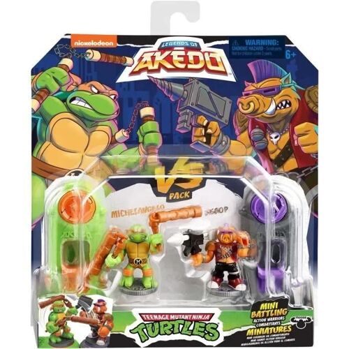 Akedo Teenage Mutant Ninja Turtles Michelangelo Vs Bebop