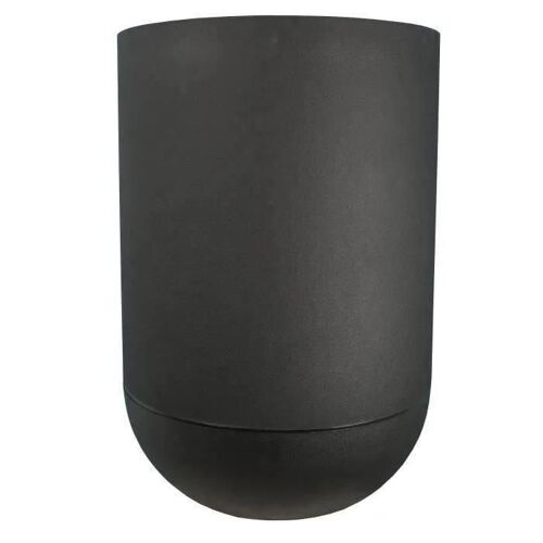Bac A Fleurs Rond Riviera Granit Tulipe - Plastique - Diametre 50 Cm - Noir