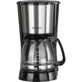 Brandt CAF815X - Cafetière - 15 tasses - noir/inox