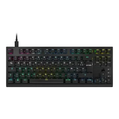 CORSAIR K60 PRO RGB - Ensemble clavier et souris - mécanique, TKL, jeux - backlit - USB - QWERTY - Français - commutateur : CORSAIR OPX RGB